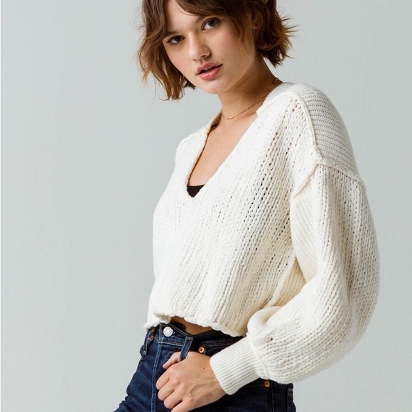 Free People, Slouchy, Chunky knit sweater. - Picture 4 of 4
